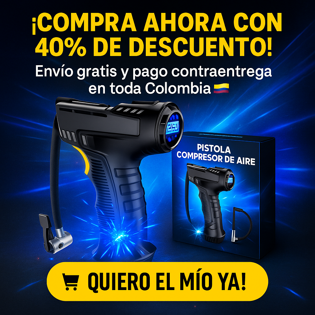 Pistola Compresor Aire Digital Portátil