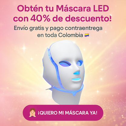 Mascara Facial Led + Cuello Fototerapia