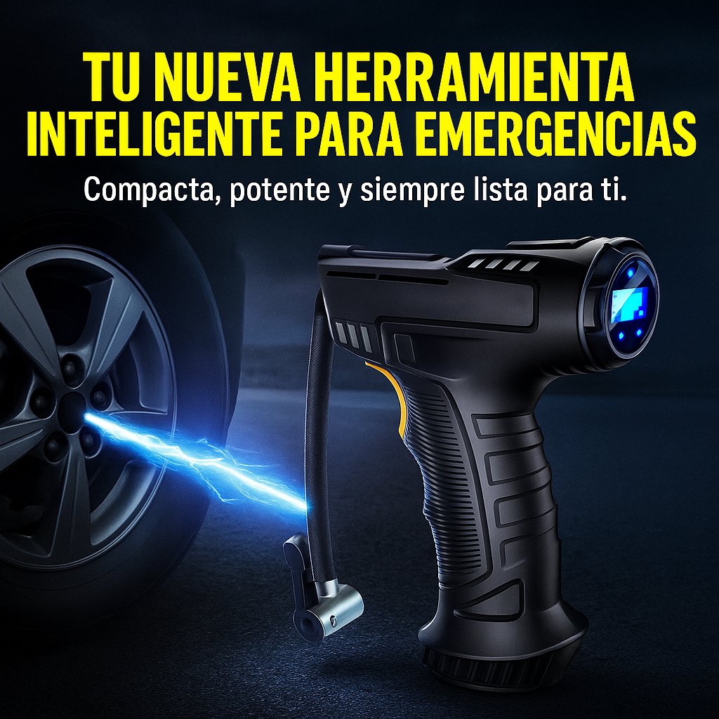 Pistola Compresor Aire Digital Portátil