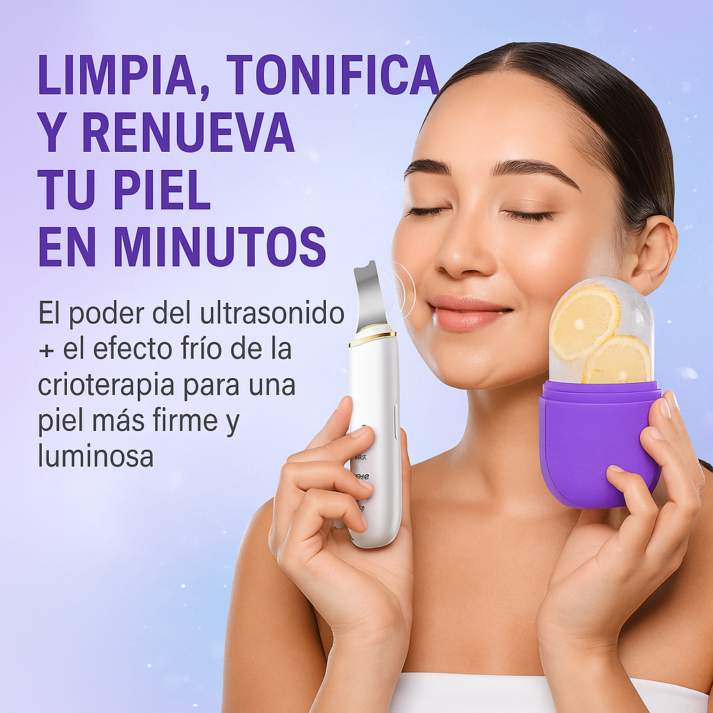 Combo Molde crioterapia+Limpiador facial
