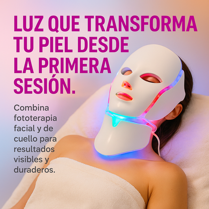 Mascara Facial Led + Cuello Fototerapia
