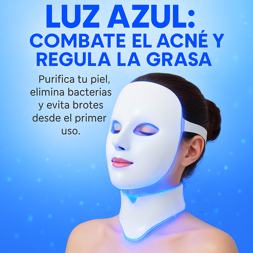 Mascara Facial Led + Cuello Fototerapia