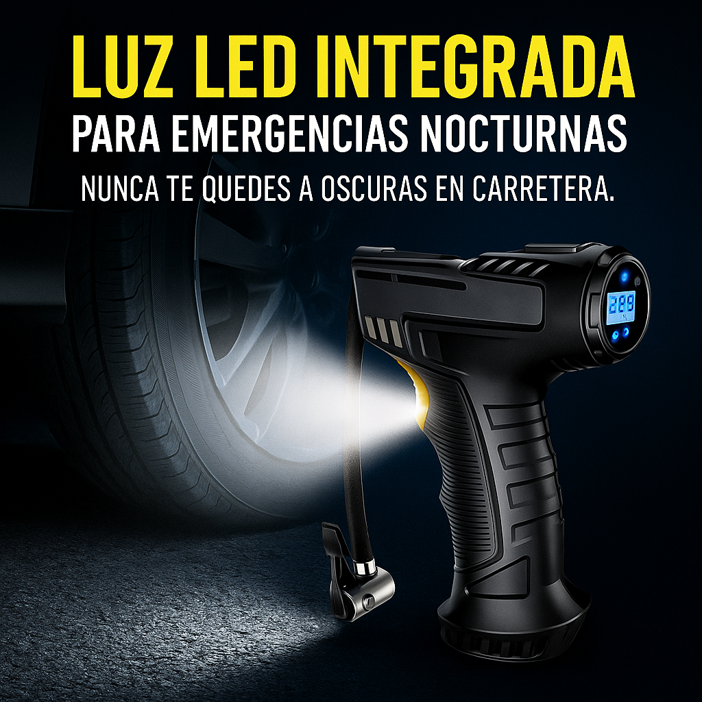 Pistola Compresor Aire Digital Portátil