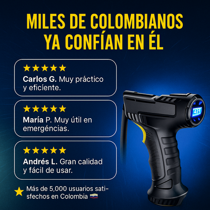 Pistola Compresor Aire Digital Portátil