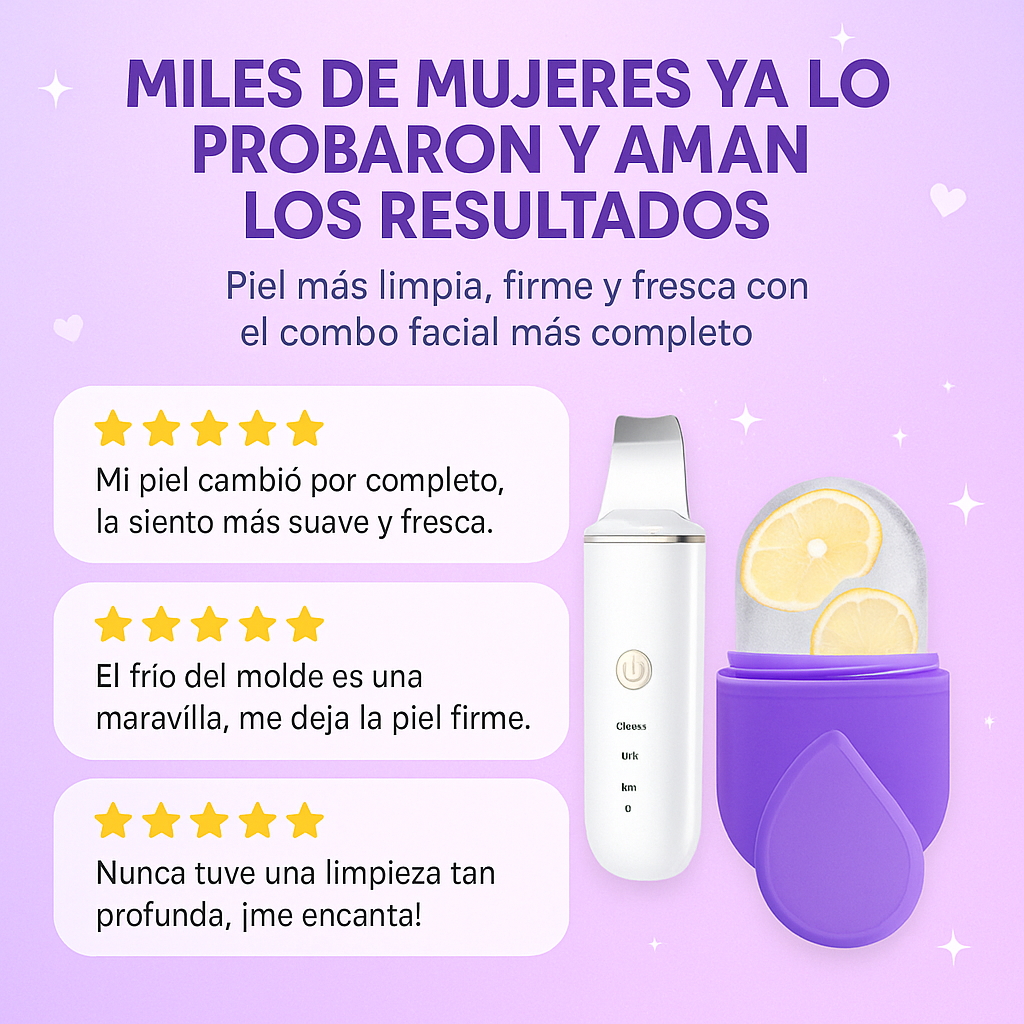 Combo Molde crioterapia+Limpiador facial